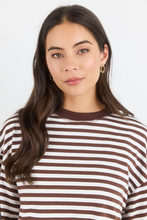 Load image into Gallery viewer, Unite Chocolate Stripe Long Sleeve Tee
