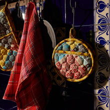Load image into Gallery viewer, Frances Waffle Tea Towel - Poppy
