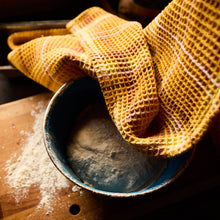 Load image into Gallery viewer, Frances Waffle Tea Towel - Ochre
