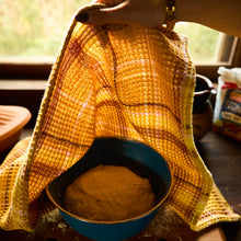 Load image into Gallery viewer, Frances Waffle Tea Towel - Ochre
