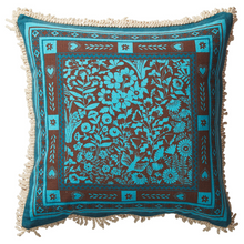 Load image into Gallery viewer, Odessa Reversible Cushion - Turquoise
