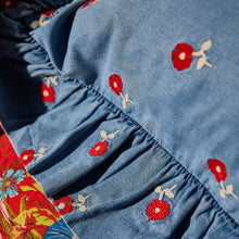 Load image into Gallery viewer, Anneliese Ruffle Pillowcase - Poppy
