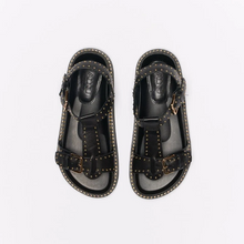 Load image into Gallery viewer, Paloma Leather Sandal Black
