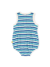 Load image into Gallery viewer, Waffle Bubble Romper - Blue
