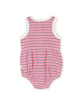 Load image into Gallery viewer, Waffle Bubble Romper - Pink
