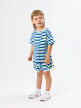 Load image into Gallery viewer, Waffle Stripe Short- Blue
