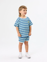Load image into Gallery viewer, Waffle Stripe Short- Blue
