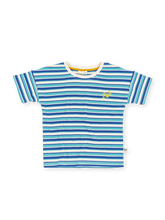 Load image into Gallery viewer, Waffle Stripe Tee - Blue
