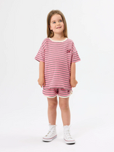 Load image into Gallery viewer, Waffle Stripe Tee - Pink
