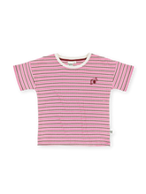 Load image into Gallery viewer, Waffle Stripe Tee - Pink
