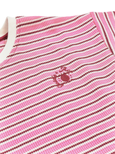 Load image into Gallery viewer, Waffle Stripe Tee - Pink
