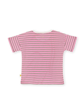 Load image into Gallery viewer, Waffle Stripe Tee - Pink
