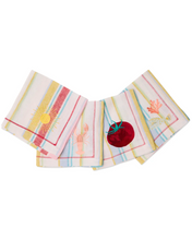 Load image into Gallery viewer, Bellissimo Stripe Embroidered Napkin Set
