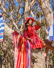 Load image into Gallery viewer, Ciao Stripe Terry Mini Bath Robe
