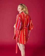 Load image into Gallery viewer, Ciao Stripe Terry Mini Bath Robe
