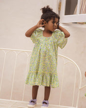 Load image into Gallery viewer, Plum Dress - Ditsy Lemon
