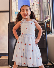 Load image into Gallery viewer, Lunabelle Dress - Blue Gingham
