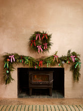 Load image into Gallery viewer, Christmas Bow Decoration - Green Stripe
