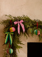 Load image into Gallery viewer, Christmas Bow Decoration - Floral Pink
