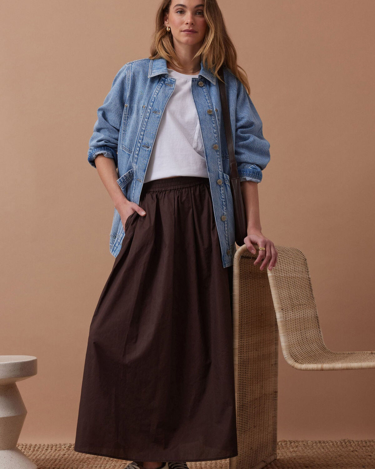 Florence Maxi Skirt - Chocolate