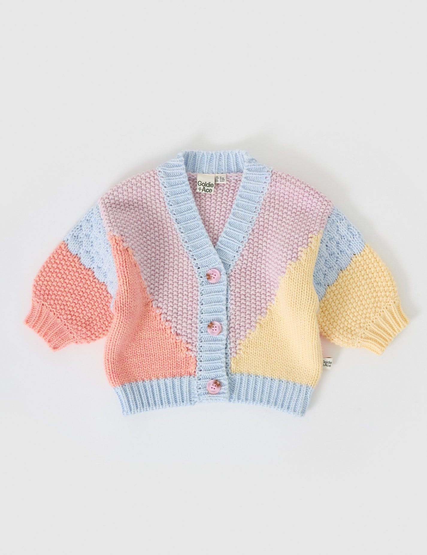 Colour Block Knit Cardigan