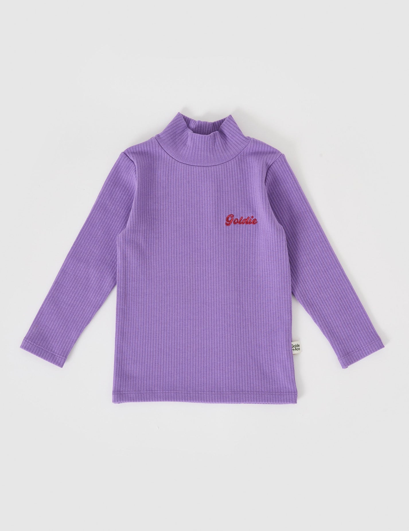 Embroidered Rib Skivvy - Grape