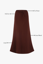 Load image into Gallery viewer, Summit Tie Waist Maxi Skirt - Choc
