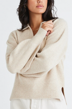 Load image into Gallery viewer, Truth Collar Chunky Knit Jumper - Oat
