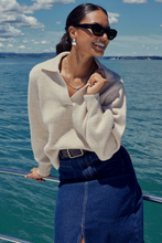 Load image into Gallery viewer, Truth Collar Chunky Knit Jumper - Oat
