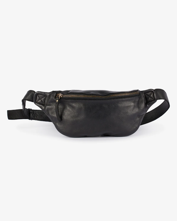 Cali Leather Slingbag - Black