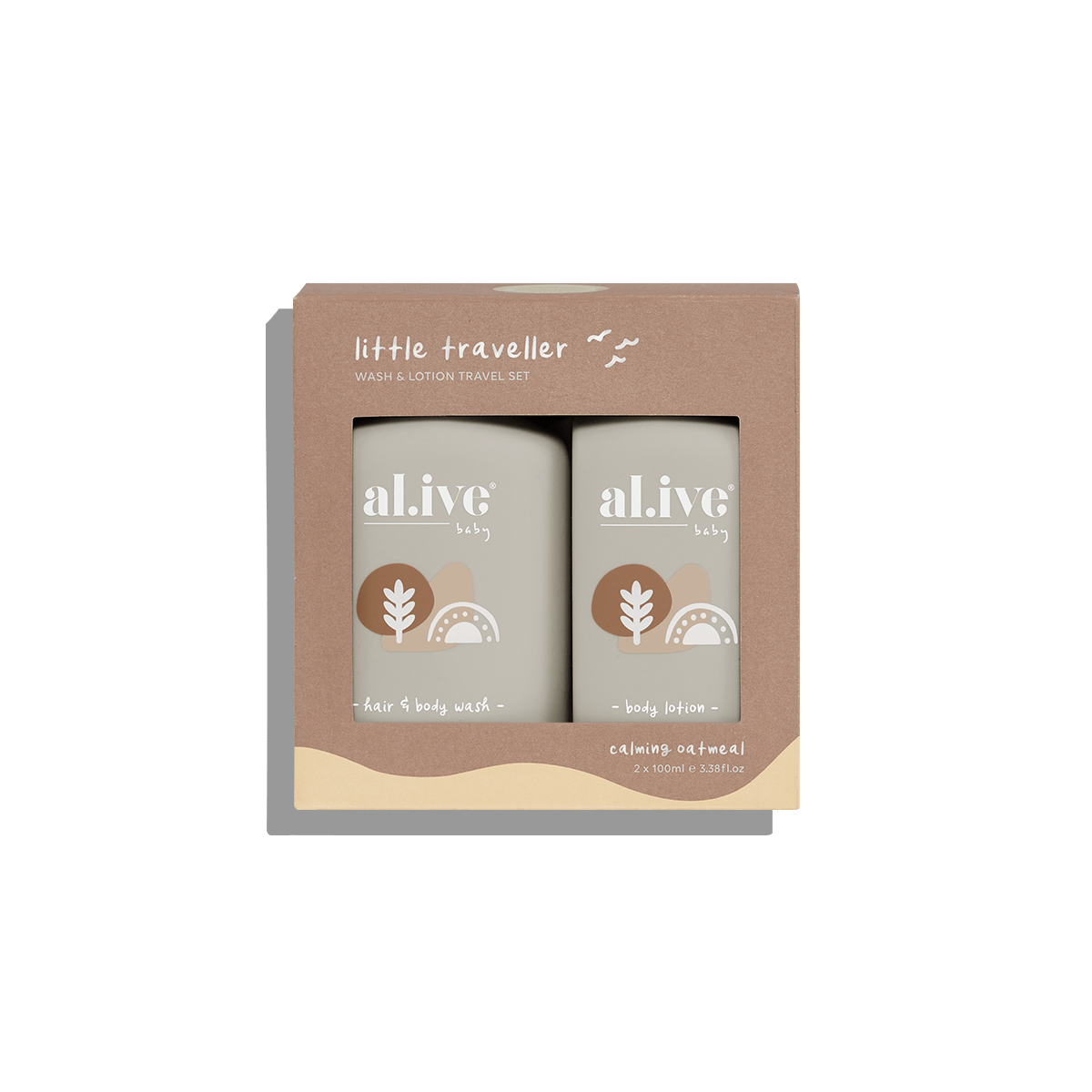 Little Traveller Wash & Lotion Travel Pack - Calming Oatmeal