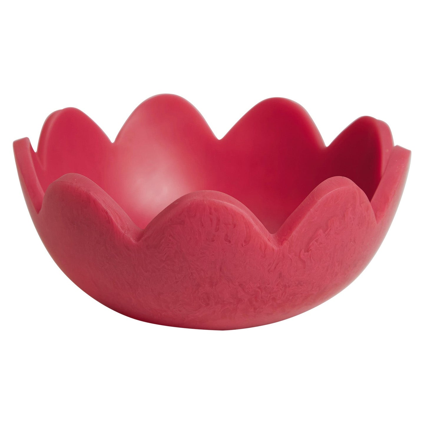 Petal Resin Bowl - Raspberry