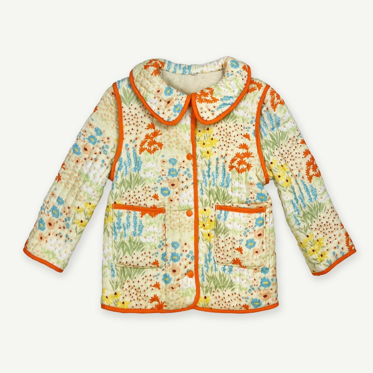 Convertible Quilted Print Jacket - Meadow