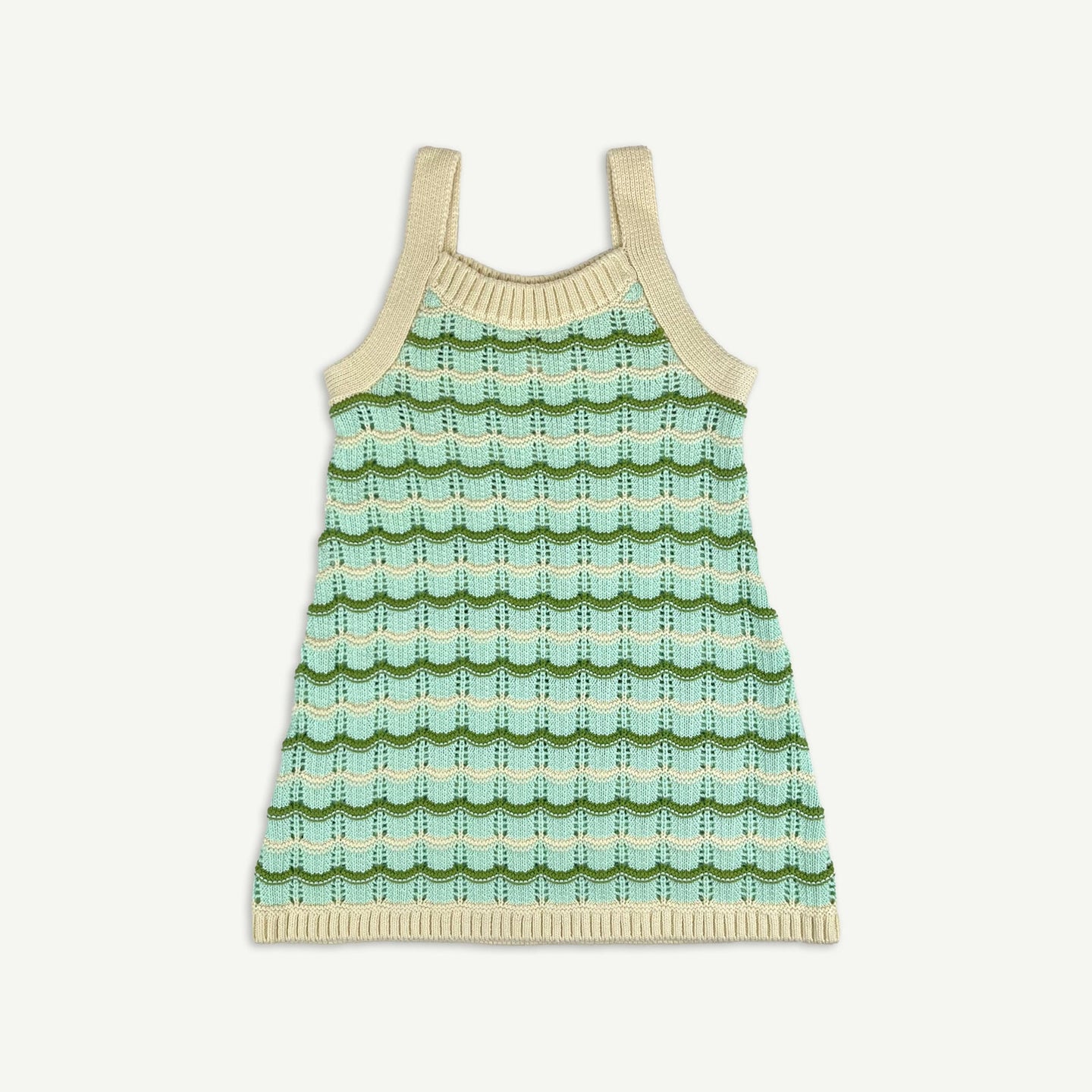 Wave Pointelle Knit Dress