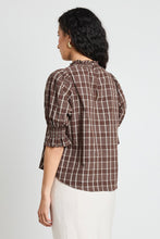 Load image into Gallery viewer, Influential Chocolate Check Top
