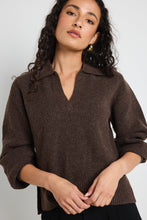 Load image into Gallery viewer, Truth Collar Chunky Knit Jumper - Chocolate
