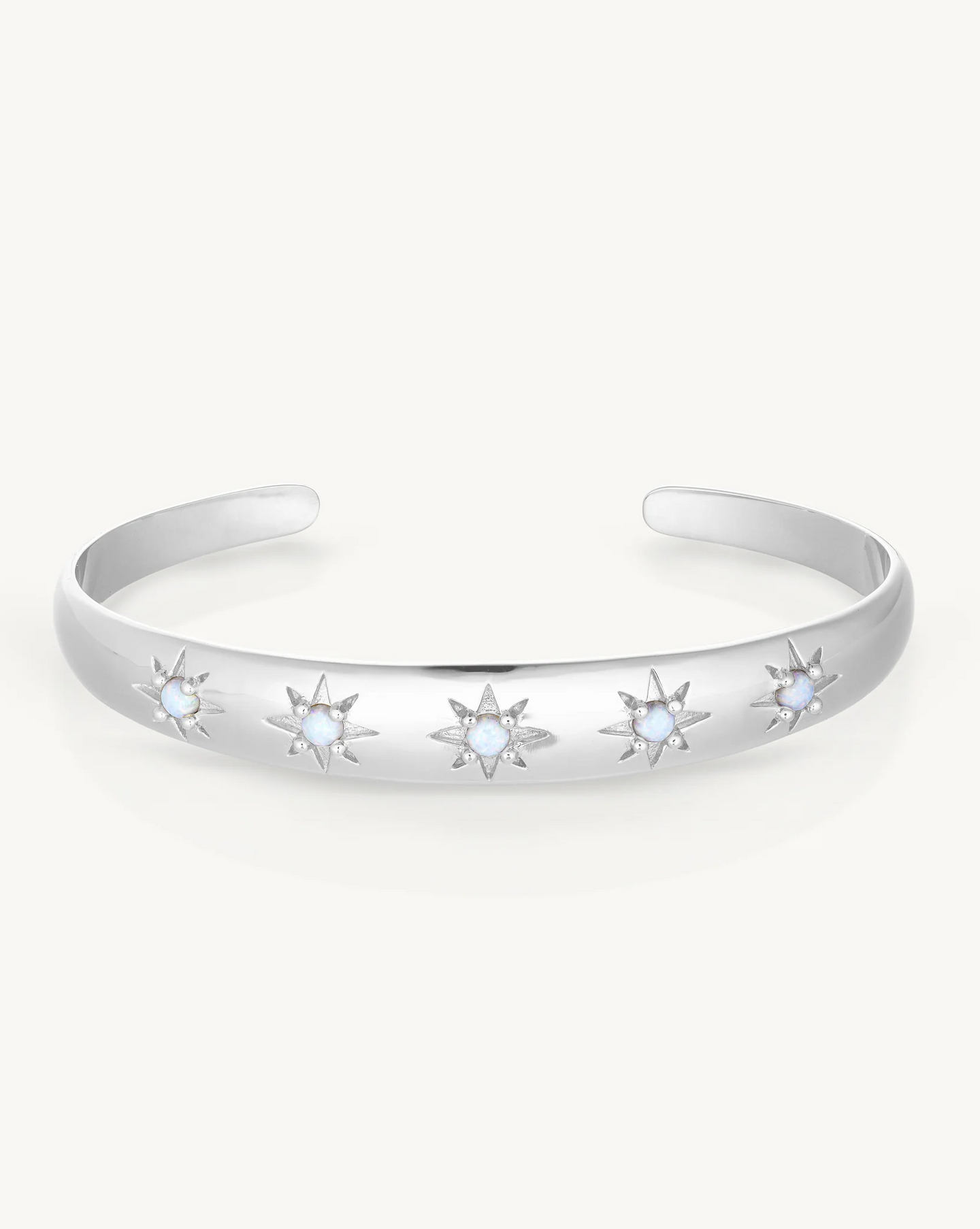 Alina Silver Opal Cuff