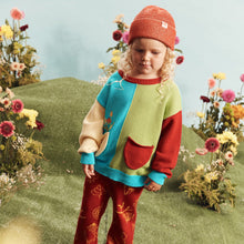 Load image into Gallery viewer, Pocket Treasure Spliced Knit Jumper
