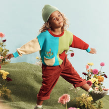 Load image into Gallery viewer, Pocket Treasure Spliced Knit Jumper
