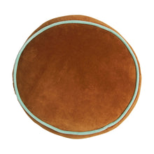 Load image into Gallery viewer, Castilo Round Velvet Cushion - Copper
