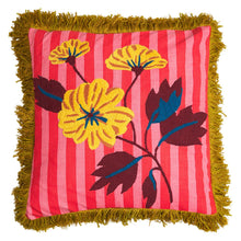 Load image into Gallery viewer, Annette Embroidered Cushion - Cosmo Pink
