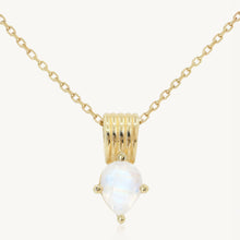 Load image into Gallery viewer, Amie Moonstone Gold Necklace
