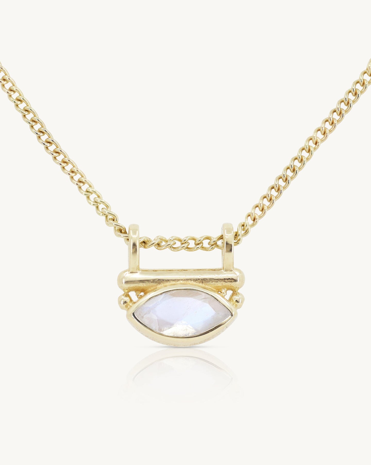 Nyra Moonstone Gold Necklace