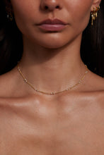 Load image into Gallery viewer, Beaded Moonstone Gold Necklace
