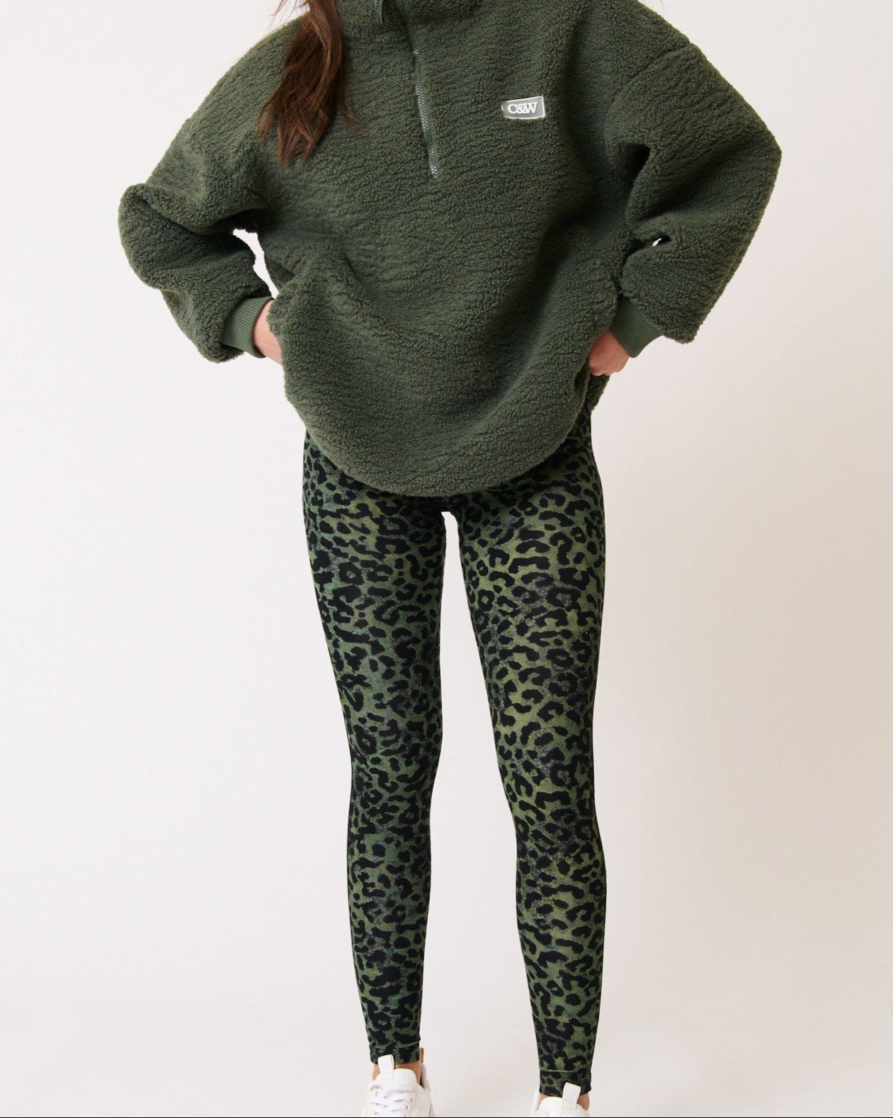 Pixie Leggings - Khaki Leopard