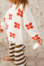 Load image into Gallery viewer, Knitted Posy Pull Over - Milk
