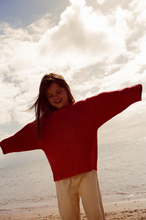Load image into Gallery viewer, Merino Blend Everyday Pull Over - Flame
