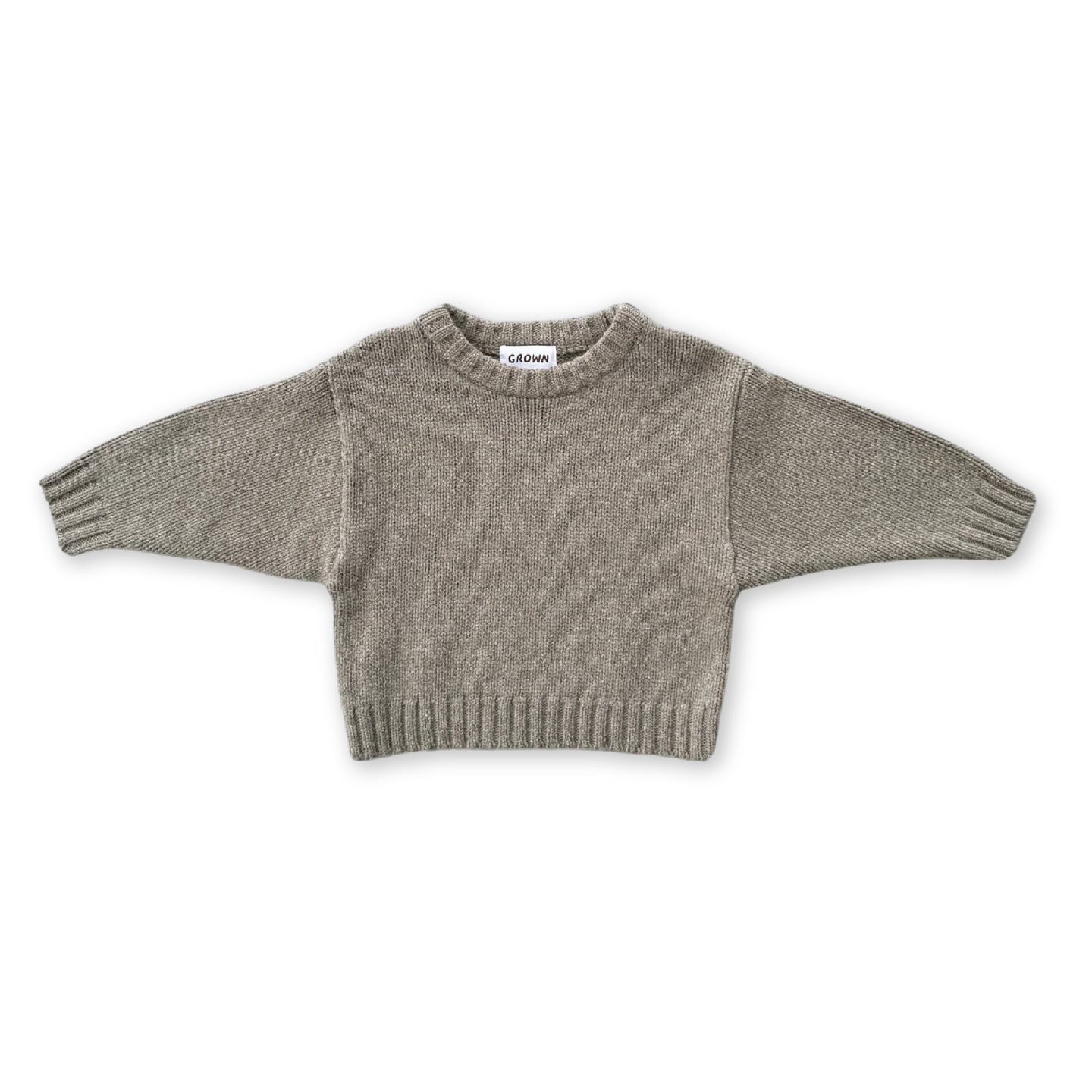 Merino Blend Everyday Pull Over - Grey