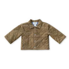 Load image into Gallery viewer, Organic Quilted Denim Jacket - Coffee

