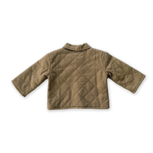 Load image into Gallery viewer, Organic Quilted Denim Jacket - Coffee
